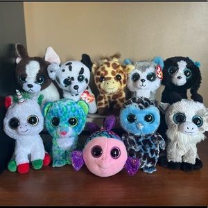 Lot of 10 TY Beanie Boos